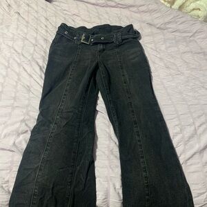 SHEIN Black Flare & Wide Leg Jeans